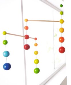 HABA Nursery Room Wooden Mobile Rainbow Balls (Made in Germany) 16 61Q T2D6AhL