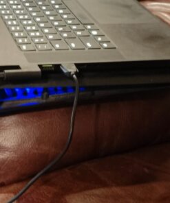 TECKNET Laptop Cooling Pad, Portable Ultra-Slim Laptop Cooler, Gaming Cooling Pad Stand with 2 USB Powered Fans Wind Speed Adjustable, Fits 12-16 Inches (Blue) Blue 57 61Q3FPjGdsL