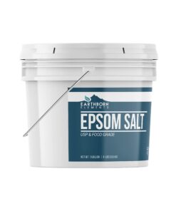 Epsom Salt (1 Gallon) by Earthborn Elements, Resealable Bucket, Magnesium Sulfate Soaking Solution, All-Natural Unscented 8 Pound (Pack of 1) 8 61Q4HAVkiZL