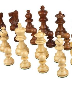 Athena Tournament Chess Inlaid Wood Board Game with Weighted Wooden Pieces, Large 18 x 18 Inch Set 10 61Q4InASJzL