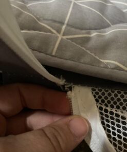 TODALE Baby Playpen for Toddler, Large Baby Playard, Indoor & Outdoor Kids Activity Center with Anti-Slip Base, Sturdy Safety Play Yard with Soft Breathable Mesh, Playpen for Babies(Gray,50”×50”) 50x50x27 Inch (Pack of 1) Grey 48 61Q56UohiL