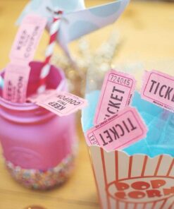 Indiana Ticket CO. 2,000 Pink Raffle Tickets Double Roll, 50/50 Raffle Tickets, Tickets for Events, Carnivals, Door Prizes, Drinks and More 15 61Q6Z8 mPL