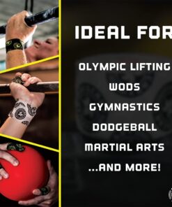 Goat Tape Scary Sticky Premium Athletic Tape | Weightlifting Tape | Thumb Tape for Hook Grip – Sticks with You Through The Toughest Fitness Workouts and Lifts Black & Yellow | Single Pack Pack of 1 21 61Q87XvH7kL 4