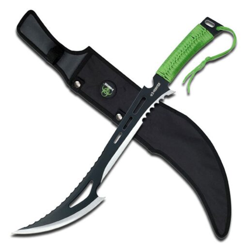 Z Hunter ZB-020 Series Fantasy Machete, Cord-Wrapped Handle, 23.75-Inch Overall Green