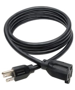 Tripp Lite Heavy-Duty Power Extension Cord 15A, 14AWG (NEMA 5-15P to NEMA 5-15R) 6-ft.(P024-006) Black 6 ft. 8 61Q8c3AzIyL