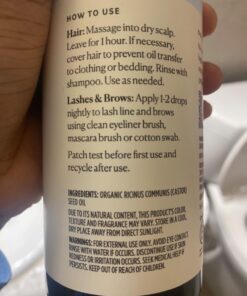 Sky Organics Organic Castor Oil (16 oz), USDA Certified Organic, 100% Pure, Cold Pressed, Hexane Free, Boost Hair Growth, Use with Castor Oil Pack, Includes Exclusive EBOOK Unscented 16 Fl Oz (Pack of 1) 28 61Q92Z4ZjL