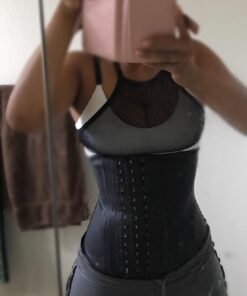 Ann Chery 2021 Corset Waist Trainer for Women - Colombian Waist Cincher - 3 Hook Latex Body Shaper Medium Black 34 61Q9I4Th7L