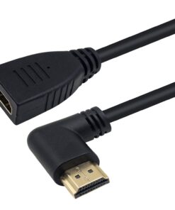 Poyiccot HDMI 2.0 Extension Cable 90 Degree, 2 Feet / 60cm HDMI Extender High Speed Left Angle HDMI Male to Female Extension Cable 60Hz, 4K 2K (F/M Left) 6 61Q9Nn6ZVqL