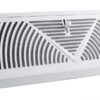 Accord ABBBWH15 Baseboard Register with Sunburst Design, 15-Inch(Duct Opening Measurement), White 46 61Q9nLDkyuL
