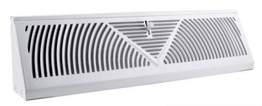 Accord ABBBWH15 Baseboard Register with Sunburst Design, 15-Inch(Duct Opening Measurement), White