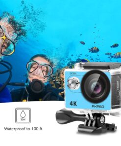 AKASO EK7000 4K30FPS Action Camera Ultra HD Underwater Camera 170 Degree Wide Angle 98FT Waterproof Camera Blue 23 61QAckshe6L
