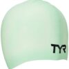 TYR Adult Long Hair Wrinkle-Free Silicone Swim Cap Mint 22 61QCkIIBS4L