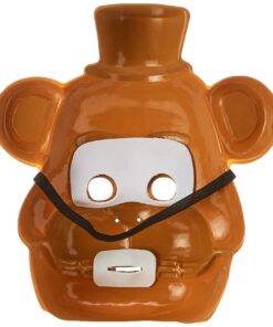 Rubie's Adult Five Nights at Freddy's Freddy Half Mask White 10 61QDIieyWnL
