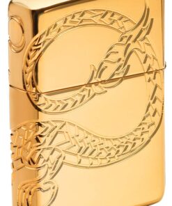 Zippo Dragon Lighters Chrome High Polish Gold Plate Chinese Dragon 17 61QDZaBf00L