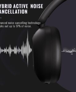 Pointcinco Active Noise Canceling Headphones, Over Ear Headphones with Mic, 60 Hours Play Time On Ear Bluetooth Headphones with Deep Bass, Foldable Headphones with HiFi Audio for Music P1 54 61QE5If3P6L