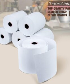 TK Thermal King, (50 Rolls) 3 1/8" 230' feet White Thermal Paper Cash Register POS Receipt, Fits All Credit Card Terminal Great For POS Station Credit Card Terminals Credit Card Machine Paper White 50 Rolls 3-1/8" x 230' 13 61QEHOsGqL