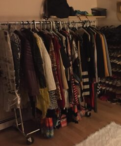 DecoBros Supreme Commercial Grade Double Rail Garment Rolling Rack, Chrome Finish 26 61QGIcvHaJL