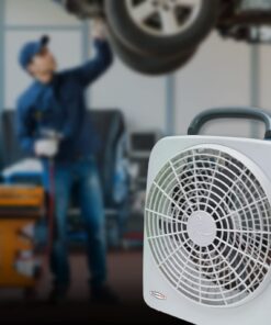 RoadPro RP8000 10" Indoor/Outdoor Dual Power Fan - Battery and/or 12V 15 61QGYObjIvL