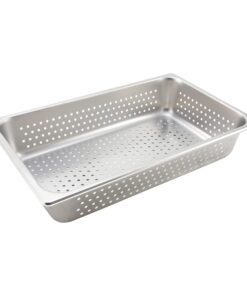 Winco Full Size Pan Perforated, 4-Inch, Medium 1