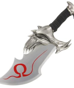 Armory Replicas Twin Blade Kratos Sword Set - Real Metal Blades of Chaos Replica with Display Plaque - Perfect for War Sword and Kratos Fans 20 61QGqVJ8o0L