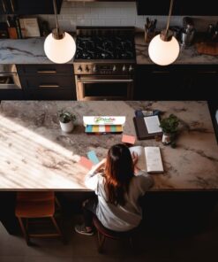 Debra Dale Designs Blank Flash Cards - 1100, 2 x 3.5 Index Cards in 6 Colors - Studying Essentials Storage Box and Lid, USA Made Multi-Color Punched 12 61QH FXtj9L