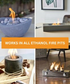 ROUNDFIRE Premium Ethanol Fireplace Fuel - 1 Liter - Fuel for Fire, Bioethanol Fuel Tabletop Fire Pit, Bio Ethanol Fuel for Table Top Fire Pit, Denatured Alcohol Fuel for Gel & Ethanol Fire pits. 1 pack 11 61QHhqxRBZL