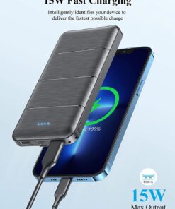 LOVELEDI Portable-Charger-Power-Bank - 2 Pack 15000mAh Dual USB Power Bank Output 5V3.1A Fast Charging Portable Charger Compatible with Smartphones and All USB Devices 24 61QIanzaTcL 1