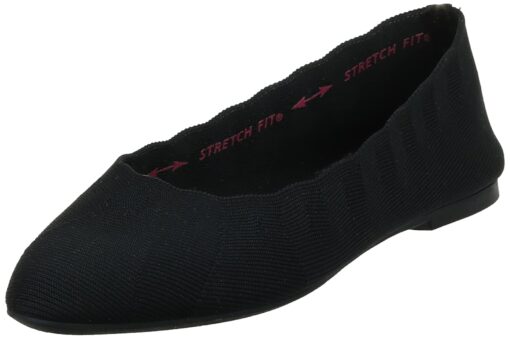 Skechers Women's Skechers Women's Cleo Bewitch Ballet Flat 8 Black