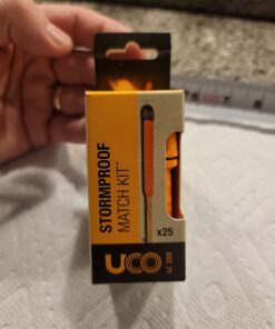 UCO Stormproof Match Kit with Waterproof Case, 25 Stormproof Matches and 3 Strikers No Color 52 61QK9c8ZnL