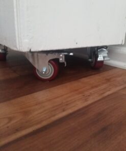 3 inch Heavy Duty Casters Load 1500lbs,Lockable Bearing Caster Wheels with Brakes,Swivel Casters for Furniture and Workbench,Set of 4 (Free screws) 34 61QKCqxx4GL