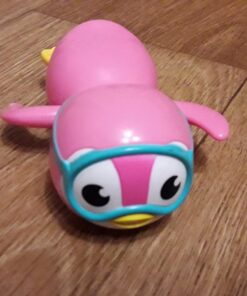 Munchkin® Wind Up Swimming Penguin Baby and Toddler Bath Toy, Pink 25 61QKcc QuL
