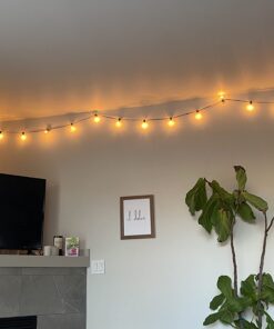 Brightown G40 Replacement LED Light Bulbs, 25 Pack Clear Globe Bulb fits E12 C7 Candelabra Screw Base Sockets, 1.5 Inch Dimmable Edison Light Bulbs for Indoor Outdoor Patio Decor, Warm White Clear-led 27 61QLLz7KExL