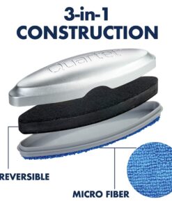 Quartet Glass Dry Erase White Board Eraser, Magnetic, Whiteboard Eraser, Silver (SFEB3) 11 61QLz 9rTL