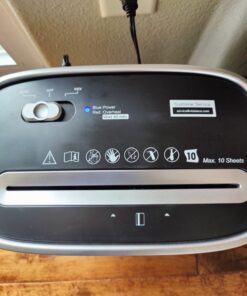 Paper Shredder for Home Office,VidaTeco 10-Sheet Cross-Cut Shredder with US Patented Cutter,Also Shreds Card/CD/Clip,Paper Shredder for Home Use Heavy Duty,Durable with Jam Proof,3.9-Gallon Bin(ETL) 42 61QNAmXBRoL