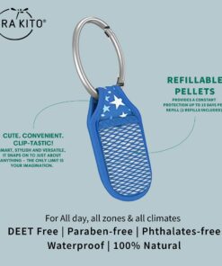 PARA'KITO Mosquito Insect & Bug Repellent Clip w/Natural Essential Oils - Waterproof, Outdoor Pest Repeller (Stars) Stars 11 61QO67pcOwL