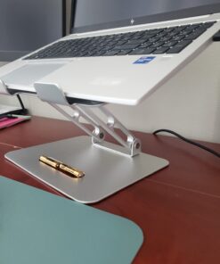 LORYERGO Adjustable Laptop Stand, Portable Riser for 17.3inch Laptops, Adjustment for Desk, Holds Up to 17.6lbs Notebook - Sliver 41 61QOtD H4 L