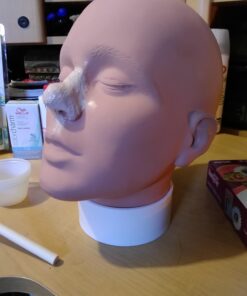 Mehron Makeup Practice Head |Makeup Practice Face| Mannequin Head for Makeup Practice, Special FX, & Face Painting for Students 45 61QOwkSnYzL