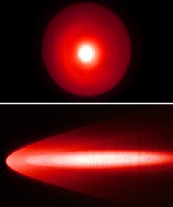 WINDFIRE WF-802 Tactical Flashlight Waterproof 350 Lumens 250 Yard Long Range Throwing RED LED Coyote Hog Hunting Light Lamp Torch with Pressure Switch & 1“ Scope Mount Black 17 61QQICCsfCL