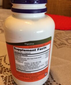 NOW Supplements, Super Enzymes, Formulated with Bromelain, Ox Bile, Pancreatin and Papain,180 Capsules 180 Count (Pack of 1) 43 61QSD23F1 L