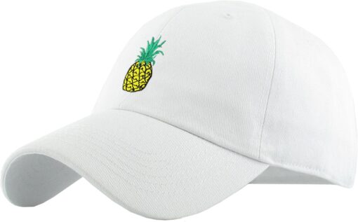 Daddy Dad Hat Pineapple Vacation Baseball Cap Vintage Distressed Classic Polo Style Adjustable One Size White Pineapple Classic