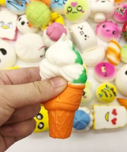 Huastyle 20pcs Squishies Toys Random Jumbo Medium Mini Slow Rising Kawaii Squishy Cake/Panda/Bread/Buns Phone Straps for Kids Stocking Stuffers Treasure Box Prizes Classroom 34 61QT1vhs5aL