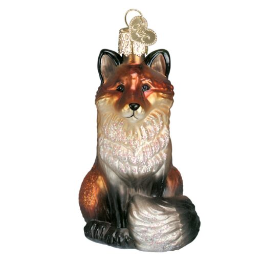 Old World 12099 Christmas Ornaments: Wildlife Animals Glass Blown Ornaments for Christmas Tree, Fox