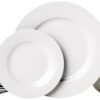 Amazon Basics 18-Piece Kitchen Dinnerware Set, Plates, Dishes, Bowls, Service for 6 - White 28 61QUTfInRxL