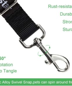 Vastar Double Dog Walker, Adjustable Heavy Duty Double Dog Leash for Pets, No Tangle Two Dogs Training Leash for Dogs up to 110 Pounds, Premium Quality Dog Leash Coupler for 2 Dogs Black 16 61QUqxrVzbL