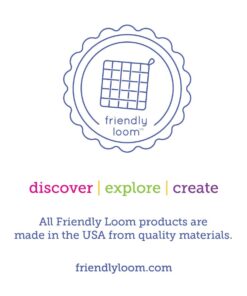 Friendly Loom 7" Potholder Kit Green Metal Loom and Bright Rainbow Color Cotton Loops, Makes 2 Potholders, MADE IN THE USA by Harrisville Designs. Multicolor 36 61QVQkPQNTL