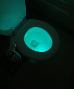 RainBowl Toilet Bowl Night Light with Motion Sensor - Funny Mens Stocking Stuffers 2023 - Unique Cool Gadget - Gag Christmas Gift for Dad, Boyfriend, Husband - White Elephant Gifts Idea, Secret Santa 55 61QVTebuNqL