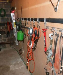 Rubbermaid FastTrack Wall Mounted Storage and Organization System Rail for Home and Garage, Horizontal 48", Holds up to 1,750 pounds, Black, Perfect for Yard Tools/Sports Equipment/Ladders 48" Rail 63 61QW7nQ2UfL