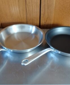 Made In Cookware - 10 Piece Stainless Steel Pot and Pan Set - 5 Ply Clad - Includes Stainless Steel Frying Pans, Saucepans, Saucier and Stock Pot W/Lid - Professional Cookware - Made in Italy 10-Piece (Stainless Steel) 63 61QWhq31BL