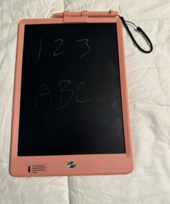 TEKFUN LCD Writing Tablet Doodle Board, 10inch Colorful Drawing Tablet Writing Pad, Girls Gifts Toys for 3 4 5 6 7 Year Old Girls Boys (Pink) Pink 10in 34 61QYGwy4yUL