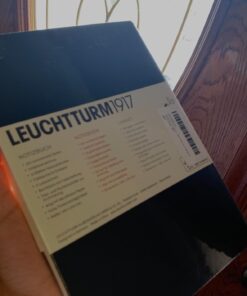 LEUCHTTURM1917 - Notebook Hardcover Medium A5-251 Numbered Pages for Writing and Journaling (Black, Dotted) Black 74 61QZGWXFF1L